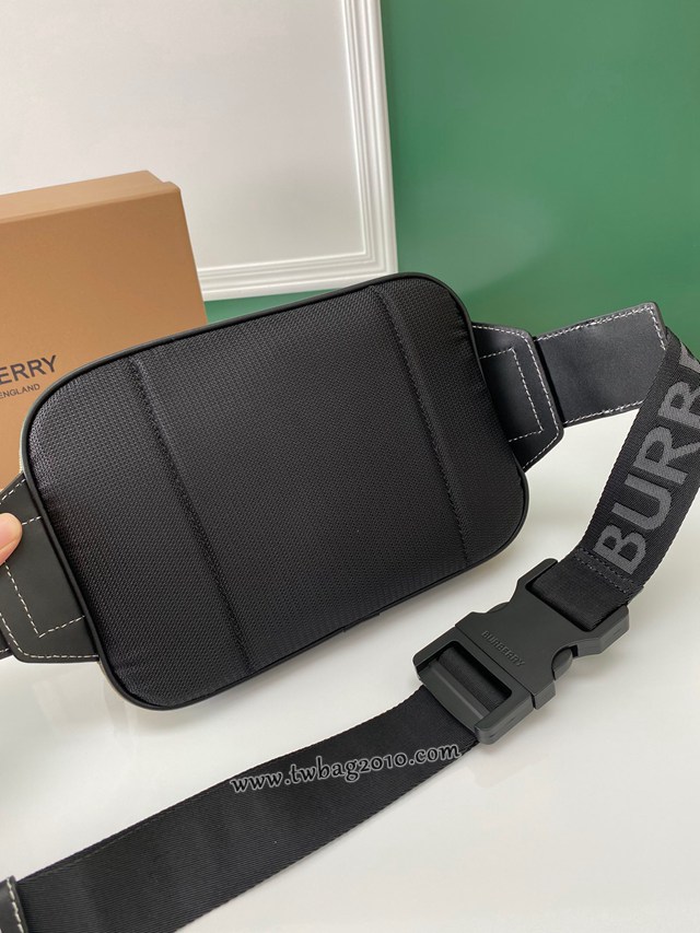 Burberry專門店新款腰包 巴寶莉格紋布男士腰包挎包 yxb1185